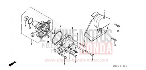 POMPE A EAU NTV650T de 1996